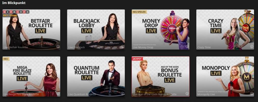 betfair live casino